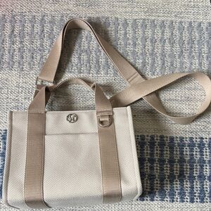 Lululemon Athletica Tan and Cream Tote